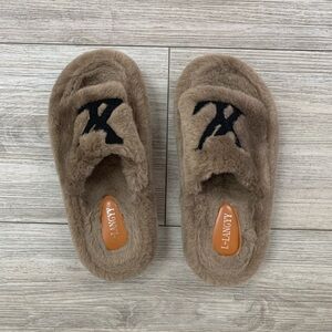 Brown Fuzzy Slippers